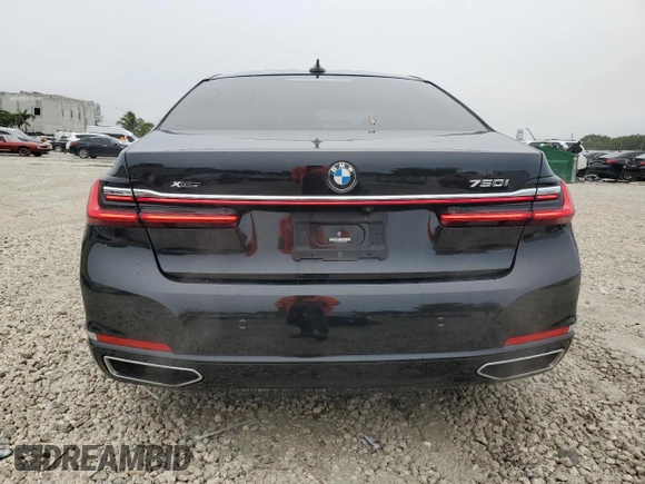 2022 BMW 7 Series 750i xDrive with VIN WBA7U2C02NCJ27538, listed as a Copart auction lot 42022885 with 29,083 mi miles and Salvage title. Bid and sale history available at DreamBid. Image 6.