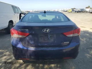 2013 Hyundai Elantra Limited with VIN 5NPDH4AE9DH160415, listed as a Copart auction lot 54180605 with 52,557 mi miles and Salvage Title. Bid and sale history available at DreamBid. Image 6.