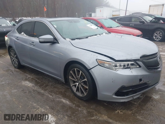 2015 Acura TLX Technology with VIN 19UUB3F52FA003762, listed as a IAAI auction lot 41530885 with 136,606 mi miles and . Bid and sale history available at DreamBid. Image 1.