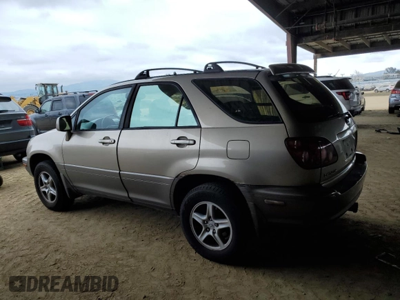 1999 Lexus RX 300 Luxury SUV with VIN JT6HF10U3X0090353, listed as a Copart auction lot 43443185 with 150,462 mi miles and Clean Title. Bid and sale history available at carsss.com. Image 2.