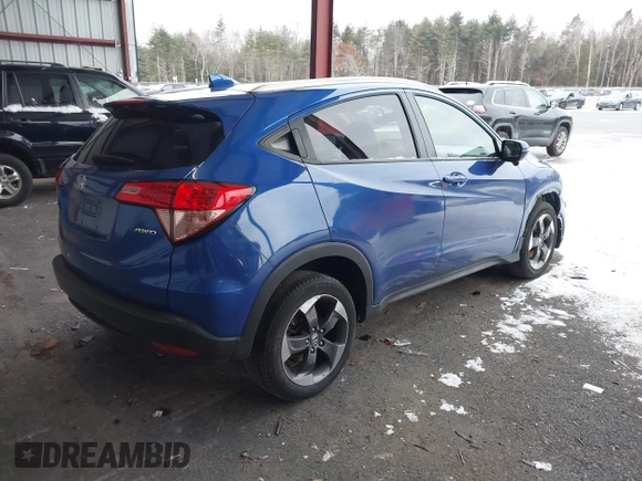 2018 Honda HR-V EX-L Navi with VIN 3CZRU6H70JM721301, listed as a IAAI auction lot 41212471 with 78,691 mi miles. Bid and sale history available at carsss.com. Image 4.