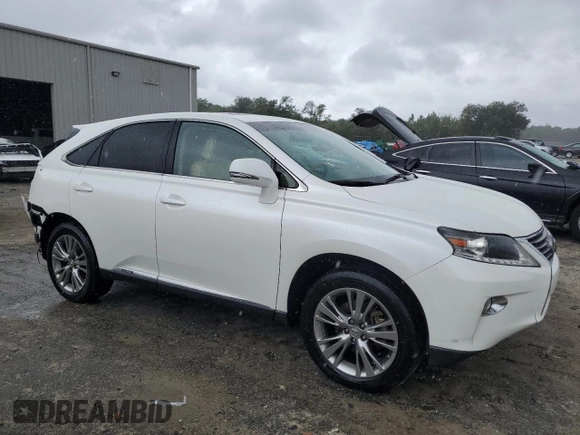2014 Lexus RX 450h with VIN JTJZB1BA6E2009808, listed as a Copart auction lot 70686484 with 121,225 mi miles and Salvage title. Bid and sale history available at DreamBid. Image 4.