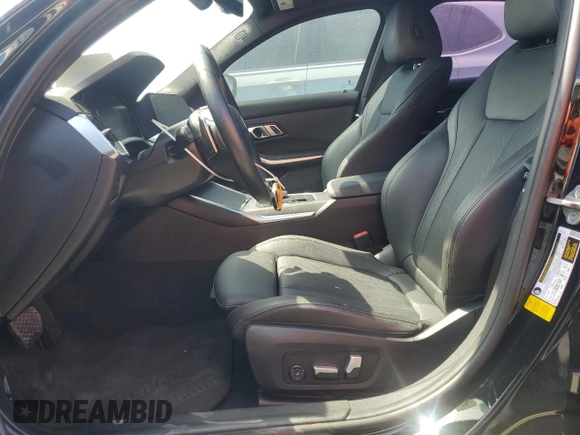 2022 BMW 3 Series 330i with VIN 3MW5R1J06N8C45380, listed as a Copart auction lot 50214105 with 49,995 mi miles and Salvage Title. Bid and sale history available at carsss.com. Image 7.