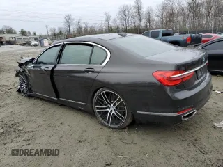 2017 BMW 7 Series 740i with VIN WBA7E2C36HG740749, listed as a Copart auction lot 39083573 with 0 mi miles. Bid and sale history available at carsss.com. Image 2.