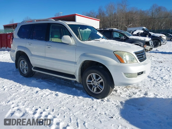 2006 Lexus GX with VIN JTJBT20XX60123979, listed as a IAAI auction lot 41863064 with 263,799 mi miles. Bid and sale history available at carsss.com. Image 1.