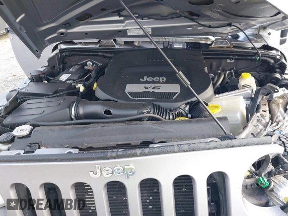 2014 Jeep Wrangler Unlimited Sport with VIN 1C4BJWDG8EL314792, listed as a IAAI auction lot 41489203 with 94,382 mi miles. Bid and sale history available at carsss.com. Image 10.