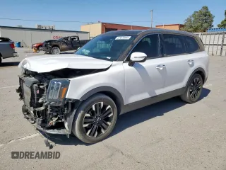 2023 Kia Telluride SX Prestige with VIN 5XYP5DGC9PG360203, listed as a Copart auction lot 57679905 with 39,145 mi miles and Salvage title. Bid and sale history available at DreamBid. Image 1.