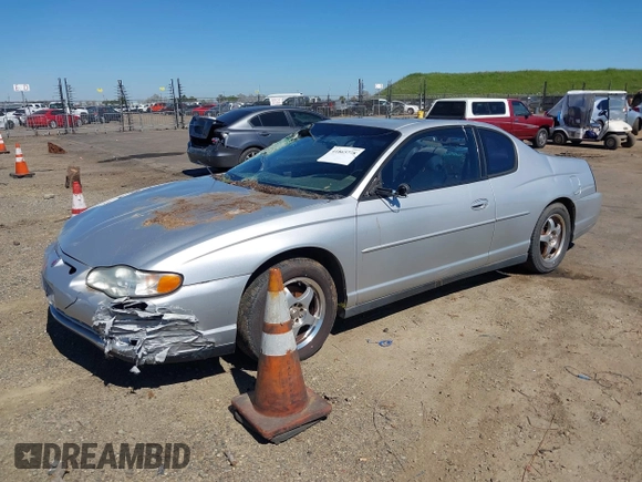 2003 Chevrolet Monte Carlo LS with VIN 2G1WW12E039357575, listed as a IAAI auction lot 41865778 with 1 mi miles. Bid and sale history available at carsss.com. Image 2.