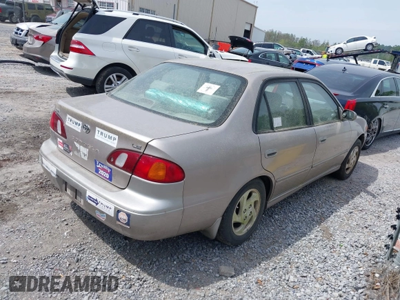 2000 Toyota Corolla VE with VIN 2T1BR12E2YC319804, listed as a IAAI auction lot 41895787 with 160,985 mi miles and . Bid and sale history available at DreamBid. Image 4.