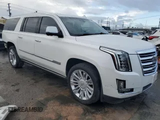 2019 Cadillac Escalade ESV Platinum with VIN 1GYS4KKJ0KR209293, listed as a Copart auction lot 49096355 with 127,362 mi miles and Salvage title. Bid and sale history available at DreamBid. Image 4.