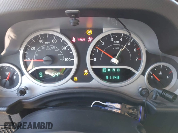 2008 Jeep Wrangler Unlimited Rubicon with VIN 1J8GA69158L616452, listed as a IAAI auction lot 41391875 with 91,143 mi miles and . Bid and sale history available at DreamBid. Image 7.