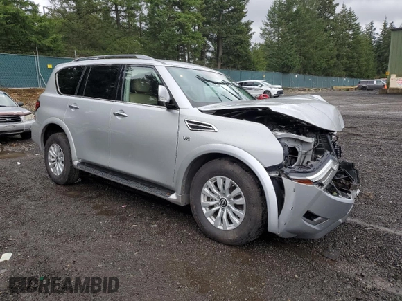 2021 Nissan Armada SV with VIN JN8AY2AC9M9146310, listed as a Copart auction lot 88297375 with 56,146 mi miles and Salvage Title. Bid and sale history available at carsss.com. Image 4.