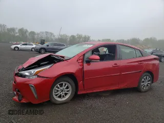 2019 Toyota Prius LE z VIN JTDL9RFU3K3008712, wystawiony jako Copart lot #55384635 z przebiegiem 34 228 mil mil oraz Szkoda całkowita • Salvage title. Historia ofert i sprzedaży dostępna na DreamBid. Obrazek 1.