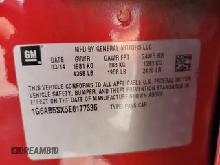 2014 Cadillac ATS Luxury RWD z VIN 1G6AB5SX5E0177336, wystawiony jako Copart lot #52436035 z przebiegiem 116 657 mil mil oraz Szkoda całkowita • Salvage title. Historia ofert i sprzedaży dostępna na DreamBid. Obrazek 12.