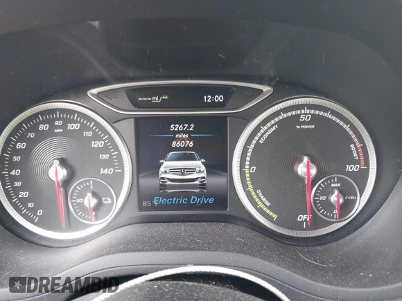 2017 Mercedes-Benz B Electric Drive with VIN WDDVP9AB7HJ016231, listed as a IAAI auction lot 42122915 with 86,076 mi miles and . Bid and sale history available at DreamBid. Image 7.