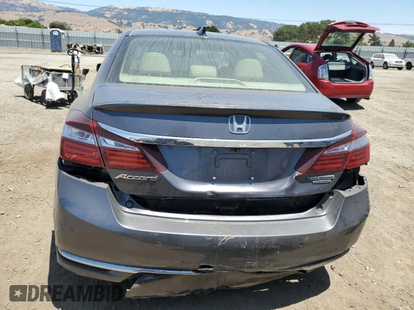 2017 Honda Accord Touring with VIN JHMCR6F74HC028452, listed as a Copart auction lot 62715345 with 83,506 mi miles and Salvage title. Bid and sale history available at DreamBid. Image 6.