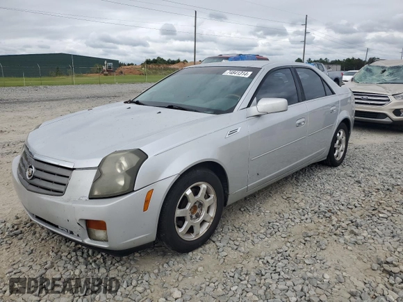 2003 Cadillac CTS with VIN 1G6DM57N530120680, listed as a Copart auction lot 74841314 with 219,960 mi miles and Salvage Title. Bid and sale history available at carsss.com. Image 1.