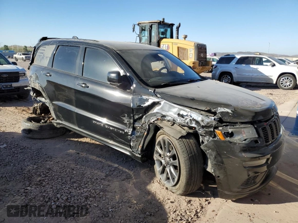 2018 Jeep Grand Cherokee Overland with VIN 1C4RJFCM0JC374114, listed as a Copart auction lot 42227195 with 44,268 mi miles and Salvage title. Bid and sale history available at DreamBid. Image 4.