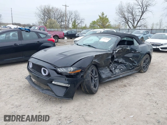 2018 Ford Mustang EcoBoost Premium with VIN 1FATP8UH5J5111239, listed as a IAAI auction lot 42021034 with 96,986 mi miles and . Bid and sale history available at DreamBid. Image 2.