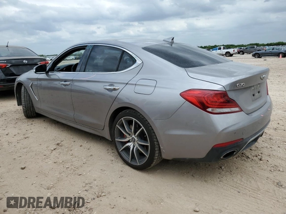 2020 Genesis G70 3.3T z VIN KMTG34LE2LU063944, wystawiony jako Copart lot #53938665 z przebiegiem 50 187 mil mil oraz Czysty tytuł • Clean title. Historia ofert i sprzedaży dostępna na DreamBid. Obrazek 2.