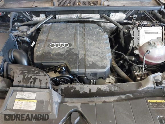 2023 Audi Q5 Premium with VIN WA1ABAFY7P2053949, listed as a IAAI auction lot 41657681 with 18,414 mi miles and . Bid and sale history available at DreamBid. Image 10.
