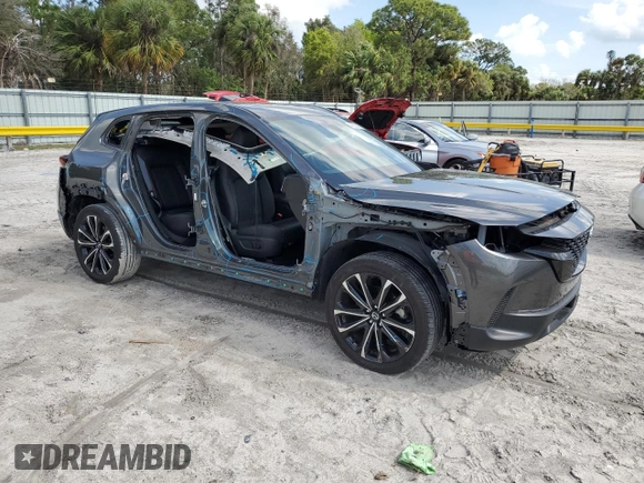2023 Mazda CX-50 S Premium Plus with VIN 7MMVABEM2PN128862, listed as a Copart auction lot 45869665 with 23,177 mi miles and Salvage Title. Bid and sale history available at DreamBid. Image 4.