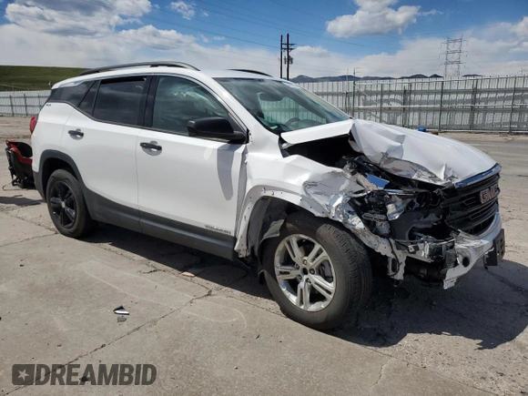 2020 GMC Terrain SLE z VIN 3GKALTEV0LL204536, wystawiony jako Copart lot #54000265 z przebiegiem 61 666 mil mil oraz Szkody całkowita. Historia ofert i sprzedaży dostępna na DreamBid. Obrazek 4.