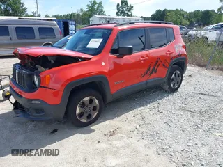 2017 Jeep Renegade Sport with VIN ZACCJAABXHPF61957, listed as a IAAI auction lot 42775922 with 124,571 mi miles and . Bid and sale history available at DreamBid. Image 22.