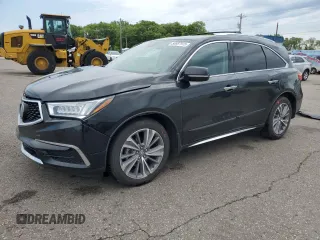 2018 Acura MDX Technology with VIN 5J8YD4H57JL006538, listed as a Copart auction lot 58667915 with 125,350 mi miles and Salvage title. Bid and sale history available at DreamBid. Image 1.