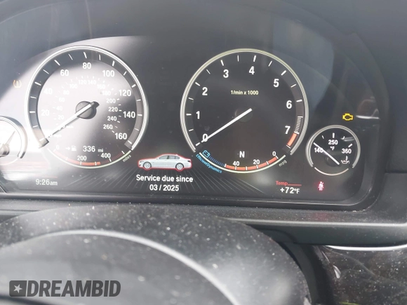 2016 BMW 5 Series 535i with VIN WBA5B1C55GG551472, listed as a IAAI auction lot 42028794 with 65,846 mi miles and . Bid and sale history available at carsss.com. Image 7.
