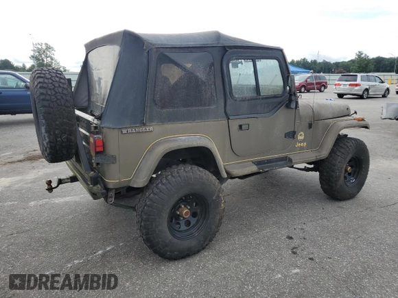 1989 Jeep Wrangler with VIN 2J4FY49T7KJ134187, listed as a Copart auction lot 63873225 with 172,344 mi miles and Clean title. Bid and sale history available at DreamBid. Image 3.