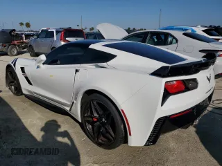 2019 Chevrolet Corvette Grand Sport 2LT with VIN 1G1YY2D76K5121242, listed as a Copart auction lot 74897434 with 0 mi miles and Non Repairable. Bid and sale history available at carsss.com. Image 2.