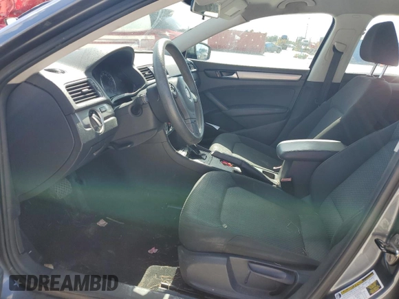 2014 Volkswagen Passat S w/Nav with VIN 1VWAP7A31EC012372, listed as a Copart auction lot 80479564 with 0 mi miles and Salvage Title. Bid and sale history available at carsss.com. Image 7.