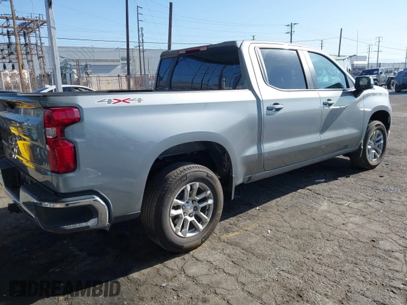 2024 Chevrolet Silverado 1500 LT with VIN 1GCPDKEK4RZ261794, listed as a IAAI auction lot 41996700 with 14,566 mi miles and . Bid and sale history available at DreamBid. Image 4.