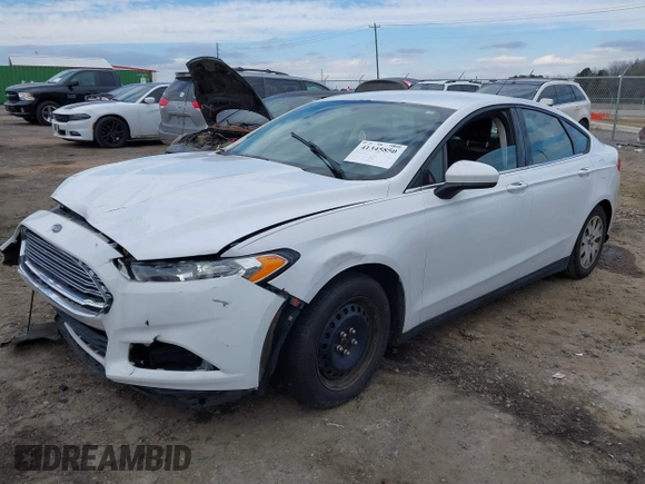 2013 Ford Fusion S with VIN 3FA6P0G72DR317329, listed as a IAAI auction lot 41345850 with 241,335 mi miles. Bid and sale history available at carsss.com. Image 2.
