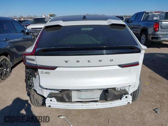 2023 Volvo C40 Ultimate with VIN YV4ED3GM0P2047030, listed as a IAAI auction lot 41343718 with 10,888 mi miles and . Bid and sale history available at DreamBid. Image 16.