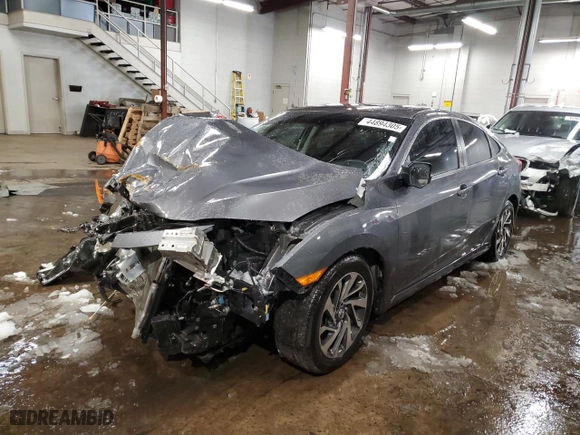 2018 Honda Civic Sedan EX with VIN 2HGFC2F74JH593829, listed as a Copart auction lot 44894305 with 79,711 mi miles and Salvage Title. Bid and sale history available at carsss.com. Image 1.