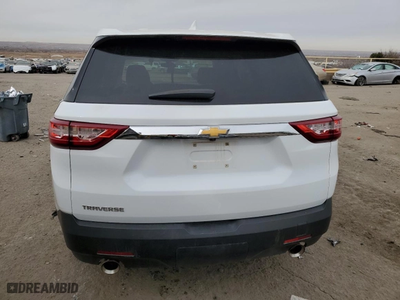 2021 Chevrolet Traverse LS with VIN 1GNEVFKW7MJ136581, listed as a Copart auction lot 84253424 with 65,503 mi miles and Salvage Title. Bid and sale history available at carsss.com. Image 6.