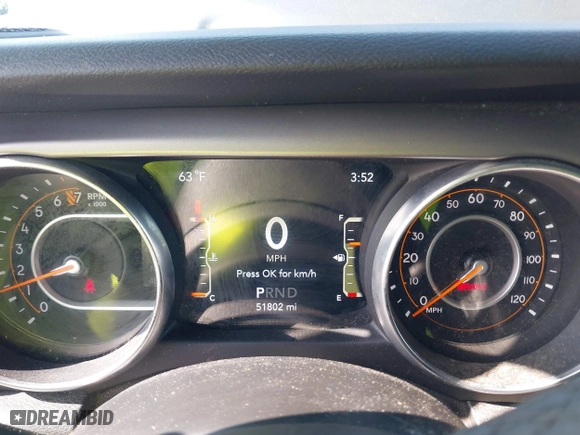 2020 Jeep Wrangler Unlimited Sport Altitude with VIN 1C4HJXDG7LW215344, listed as a IAAI auction lot 41924460 with 51,802 mi miles. Bid and sale history available at carsss.com. Image 7.