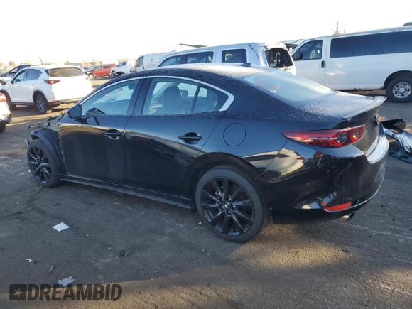 2021 Mazda 3 2.5 Turbo with VIN 3MZBPBAY9MM252687, listed as a Copart auction lot 82180654 with 27,349 mi miles and Salvage Title. Bid and sale history available at DreamBid. Image 2.