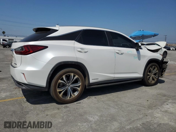 2019 Lexus RX 450h with VIN 2T2BGMCA0KC041135, listed as a Copart auction lot 58092455 with 97,599 mi miles and Salvage title. Bid and sale history available at DreamBid. Image 3.
