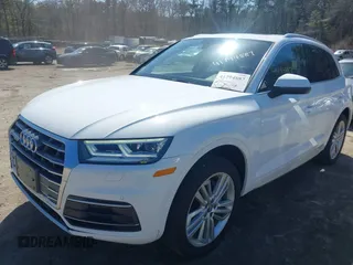 2018 Audi Q5 Premium Plus with VIN WA1BNAFY2J2082584, listed as a IAAI auction lot 41794887 with 53,877 mi miles. Bid and sale history available at carsss.com. Image 2.