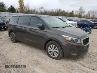 2017 Kia Sedona LX with VIN KNDMB5C15H6225424, listed as a Copart auction lot 43068985 with 187,442 mi miles and Clean Title. Bid and sale history available at carsss.com. Image 4.