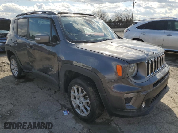 2021 Jeep Renegade Limited with VIN ZACNJDD14MPN32054, listed as a Copart auction lot 50435325 with 25,389 mi miles and Salvage title. Bid and sale history available at DreamBid. Image 4.