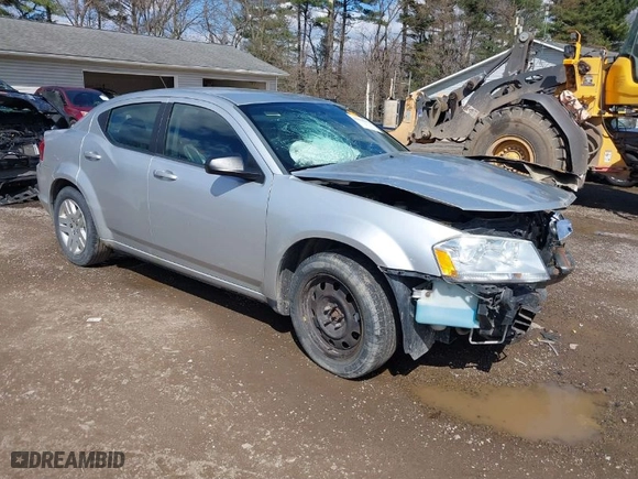 2012 Dodge Avenger SE with VIN 1C3CDZAB4CN253386, listed as a IAAI auction lot 41868172 with 150,531 mi miles. Bid and sale history available at carsss.com. Image 1.