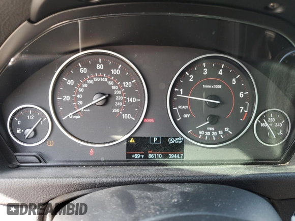 2017 BMW 3 Series 330i with VIN WBA8B9G37HNU56803, listed as a Copart auction lot 50347845 with 86,110 mi miles and Salvage Title. Bid and sale history available at carsss.com. Image 9.