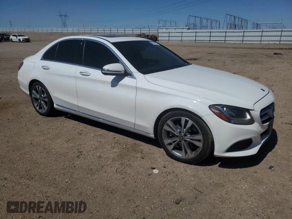 2018 Mercedes-Benz C 300 with VIN 55SWF4JB9JU280079, listed as a Copart auction lot 50749315 with Not Provided miles and Salvage Title. Bid and sale history available at DreamBid. Image 4.