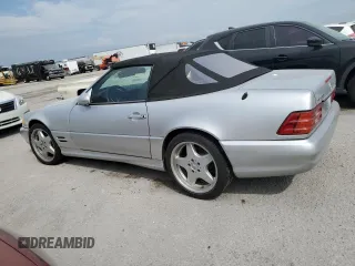 2001 Mercedes-Benz SL-Class with VIN WDBFA68F91F195550, listed as a Copart auction lot 73820644 with 0 mi miles and Salvage Title. Bid and sale history available at carsss.com. Image 2.