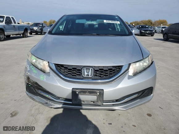 2014 Honda Civic Sedan LX with VIN 19XFB2F52EE037732, listed as a Copart auction lot 84240904 with 106,601 mi miles and Clean Title. Bid and sale history available at carsss.com. Image 5.