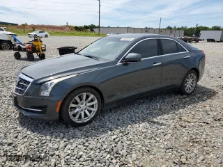 2017 Cadillac ATS Sedan RWD with VIN 1G6AA5RX4H0201655, listed as a Copart auction lot 58398304 with 102,494 mi miles and Salvage Title. Bid and sale history available at carsss.com. Image 1.